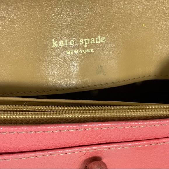 Kate Spade ♠️ New York Map Stripe Oblong Scarf & Pink Cyndy Kent Wallet BUNDLE - Picture 13 of 16